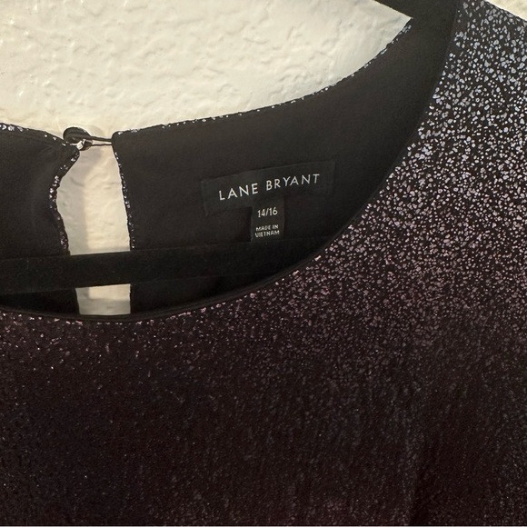 NWT Lane Bryant Perfect Sleeve Ombre Tee Holiday Dress - size 14/16 - Picture 8 of 10